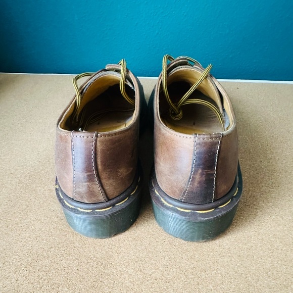 Vintage Dr. Martens Aztec Crazy Horse 4 Eyelet Shoe / Brown / 8 - Picture 8 of 10